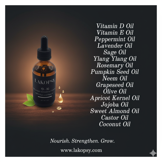 O - 16 Hair Growth & Radiance ( 1 oZ )