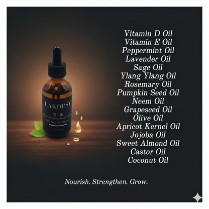 O - 16 Hair Growth & Radiance ( 2 oZ )