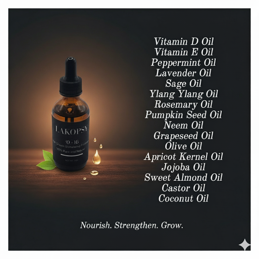 O - 16 Hair Growth & Radiance ( 2 oZ )